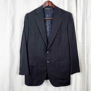 Brooks Brothers wool stripe single breasted blazer vintage suit jacket
